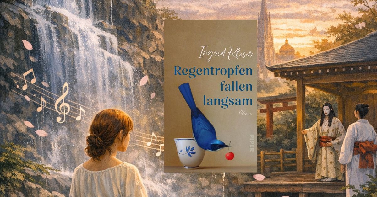 Regentropfen fallen langsam